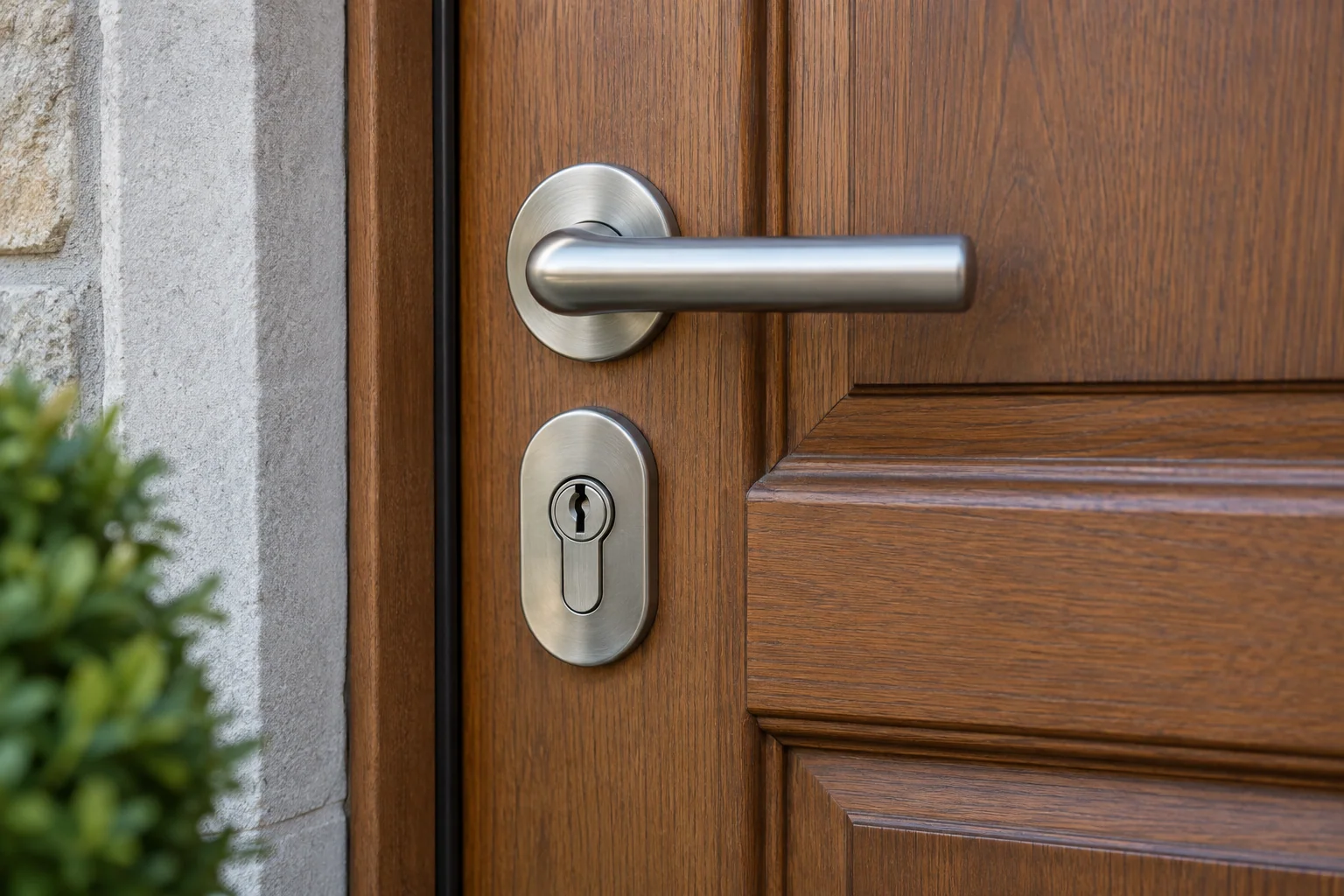 Garniture de protection autour du cylindre d’une porte d’entrée
